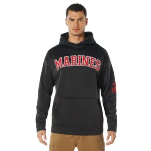 Embroidered Pullover Hoodies-USMC