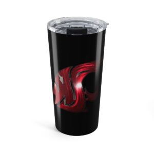 20oz Cougar Logo Tumbler — Insulated Travel Cup (WSU Crimson Emblems)