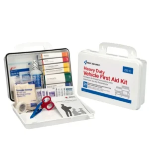 94 pc Vehicle First Aid Kit - plastic case with gasket
