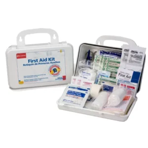 10 Person, 63 piece Bulk Kit, Plastic Case with Gasket - Botiquin de Primeros Auxilios 10 personas