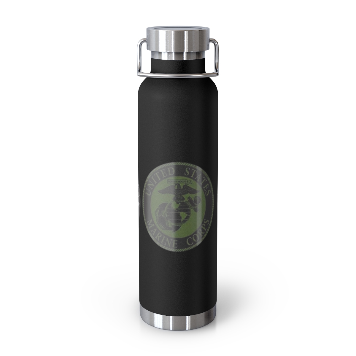 22oz Insulated Water Bottle — Military Emblem Stainless Vacuum Flask