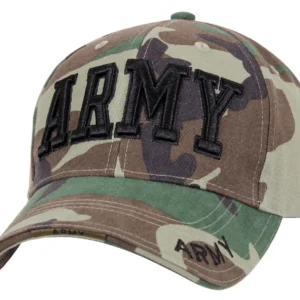 Deluxe Army Embroidered Low Profile Insignia Cap