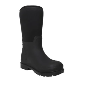 Waterproof Rubber Boots - Black - 14.5 Inch