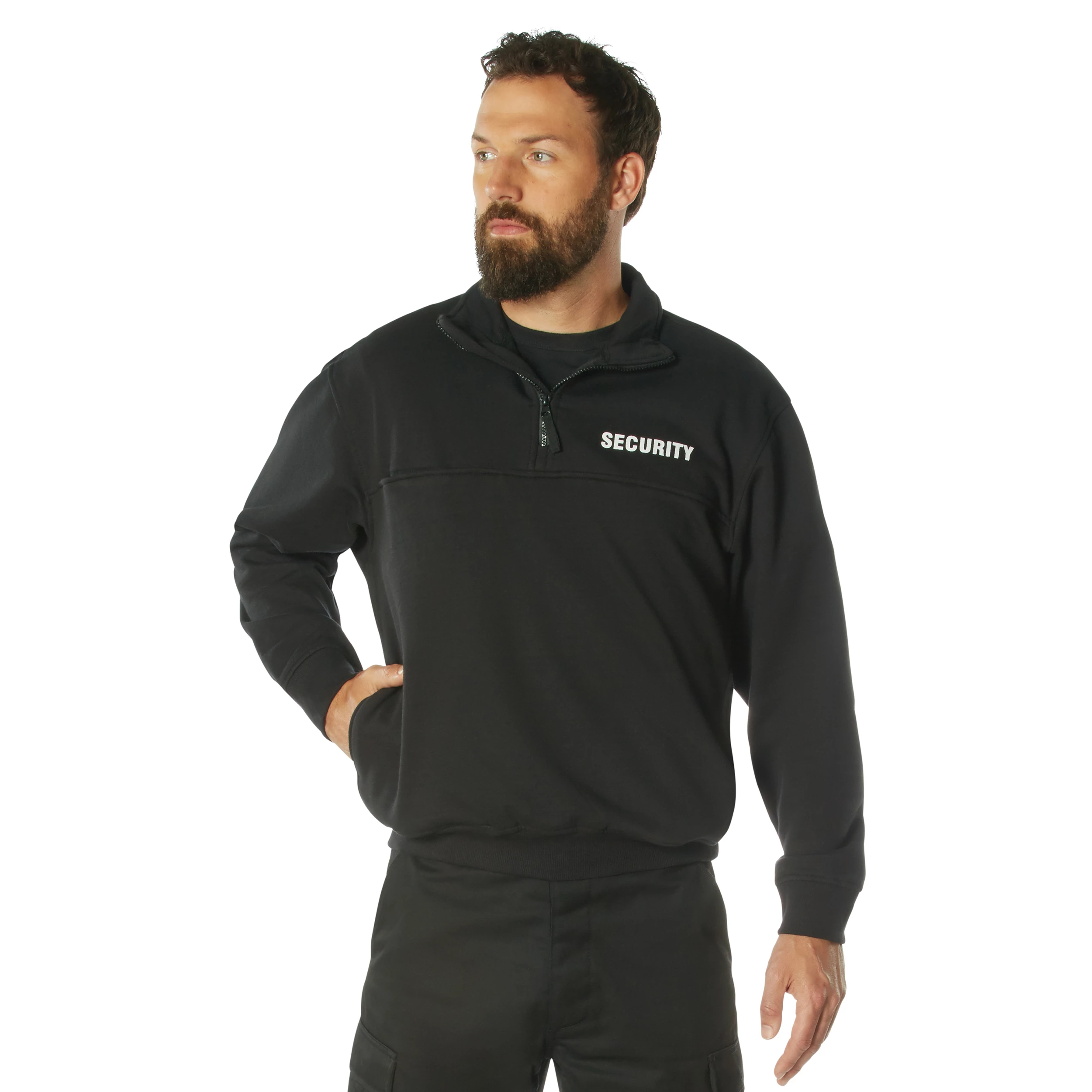 Rothco Security 1/4 Zip Job Shirt - Black
