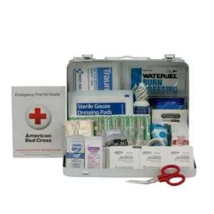 25 Person First Aid Kit, ANSI A, Metal Case