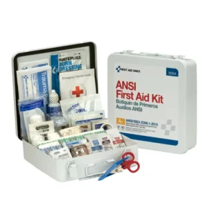 50 Person First Aid Kit, ANSI A+, Metal Case