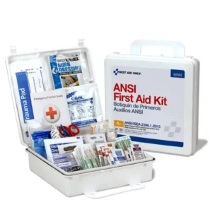 50 Person First Aid Kit, ANSI A+, Plastic Case