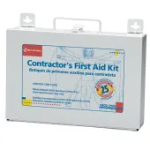 Bilingual Contractor's First Aid Kit - 25 person - 176 Pieces (metal)