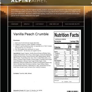 Vanilla Peach Crumble – Cook in the Pouch