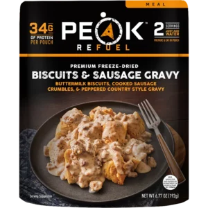 Biscuits & Sausage Gravy Serves Two