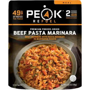 Beef Pasta Marinara Serves Two