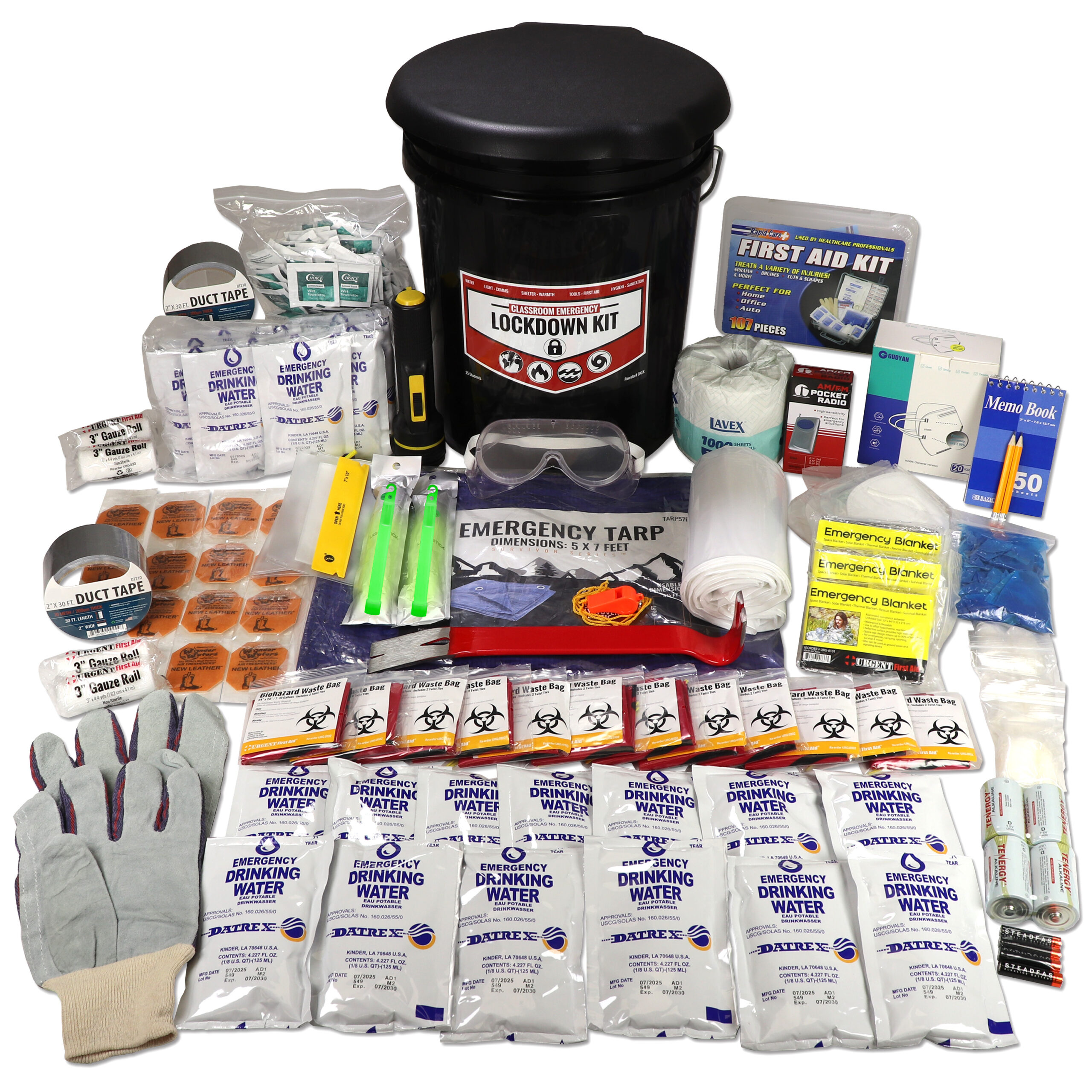 Student Classroom Emergency Lockdown Kit, 25 Students