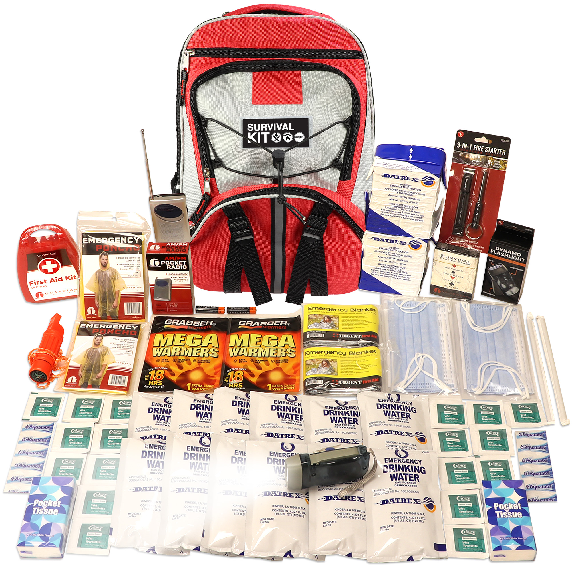 2 Person Necessity Survival Kit, Backpack