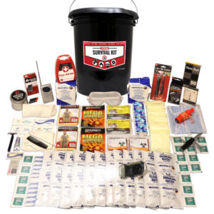 2 Person Essential Survival Kit, Bucket and Lid