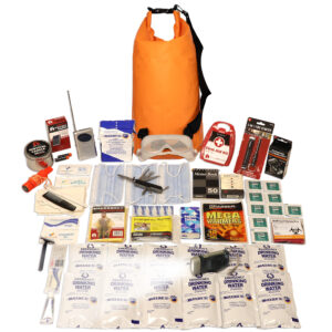 1 Person Essential Survival Kit, Dry Bag