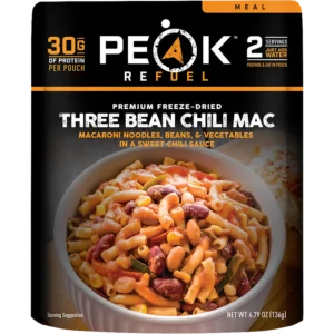 Three Bean Chili Mac Serves Two