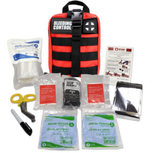 Personal Bleeding Control Kit, Red Molle Bag – Stop the Bleed Kit