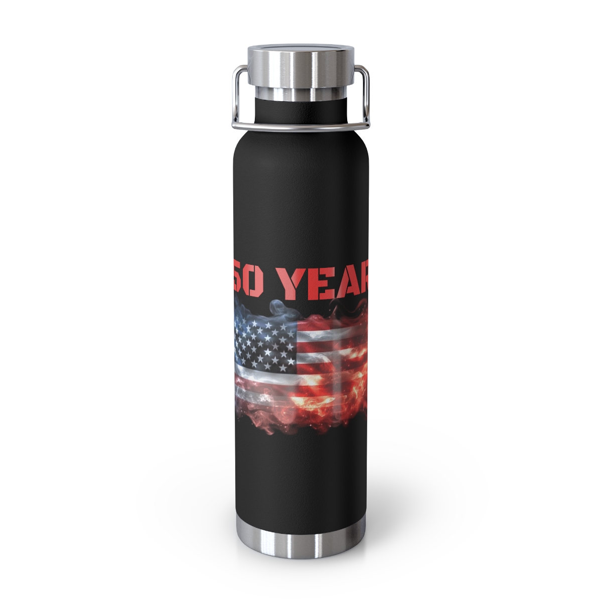 American Flag 250 Years Stainless Vacuum Bottle — 22oz Copper-Insulated Patriotic Water Bottle