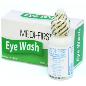 Eye wash, 1 oz. plastic bottle, 1 per double unit box