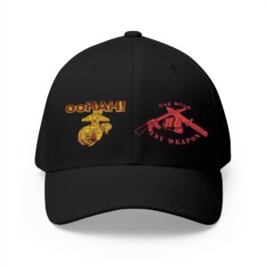Embroidered Military Patch Cap — 'OORAH' & "One Man, Many Weapons" White Hat