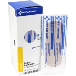 1" x 3" Fabric Bandages, 25 each