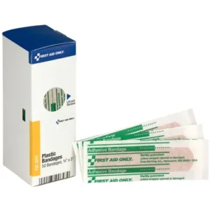 3/4" X 3" Adhesive Plastic Bandages, 50 Per Box