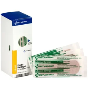 1" X 3" Adhesive Plastic Bandages, 40 Per Box