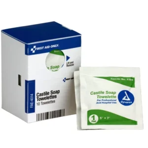 Castile Soap Wipes, 10 Per Box