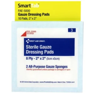 2" x 2" Sterile Gauze Dressings, 10 each