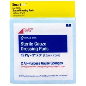 3" x 3" Sterile Gauze Dressings, 10 each