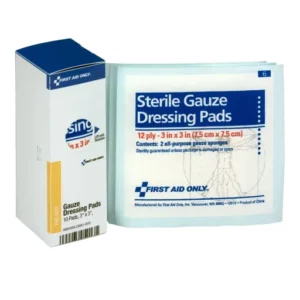 3" X 3" Sterile Gauze Pads, 10 Per Box