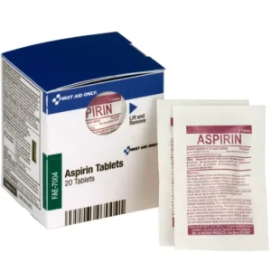 Aspirin Tablets, 10 packs of 2 tablets, 20 each