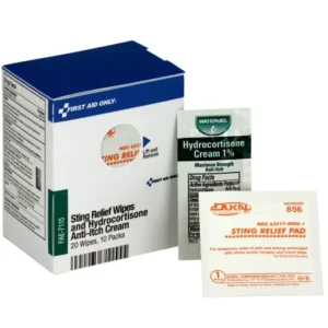 Sting Relief Wipes & Hydrocortisone Cream Packets