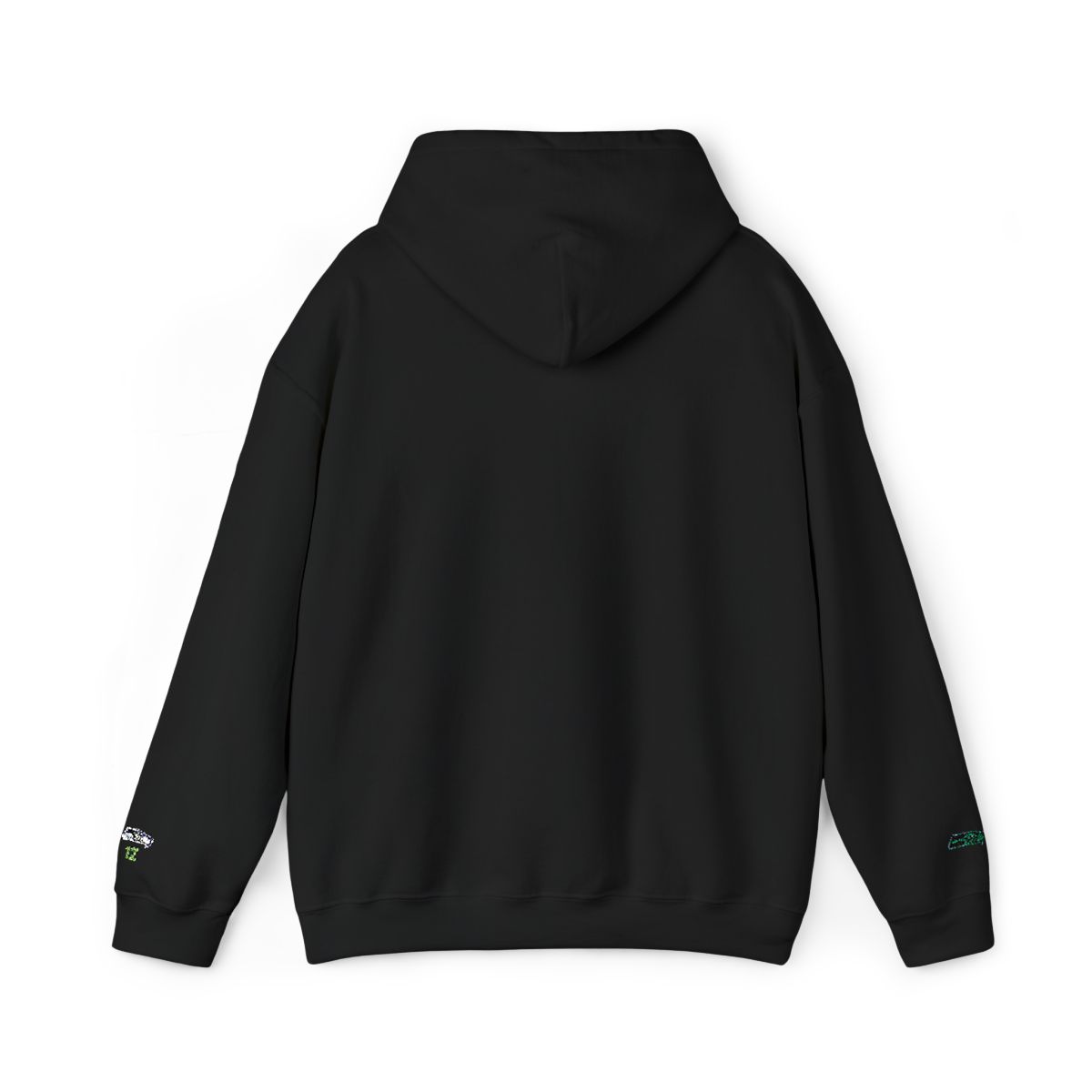 Hoodie — Raven Skull Floral Graphic Hooded Sweatshirt — back