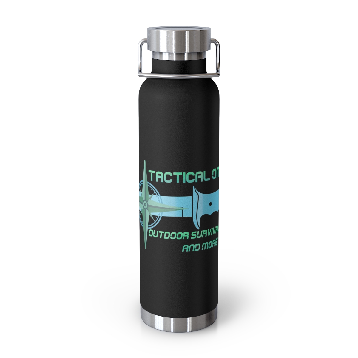 Insulated Tactical Knife Water Bottle — 22oz Copper Vacuum Flask