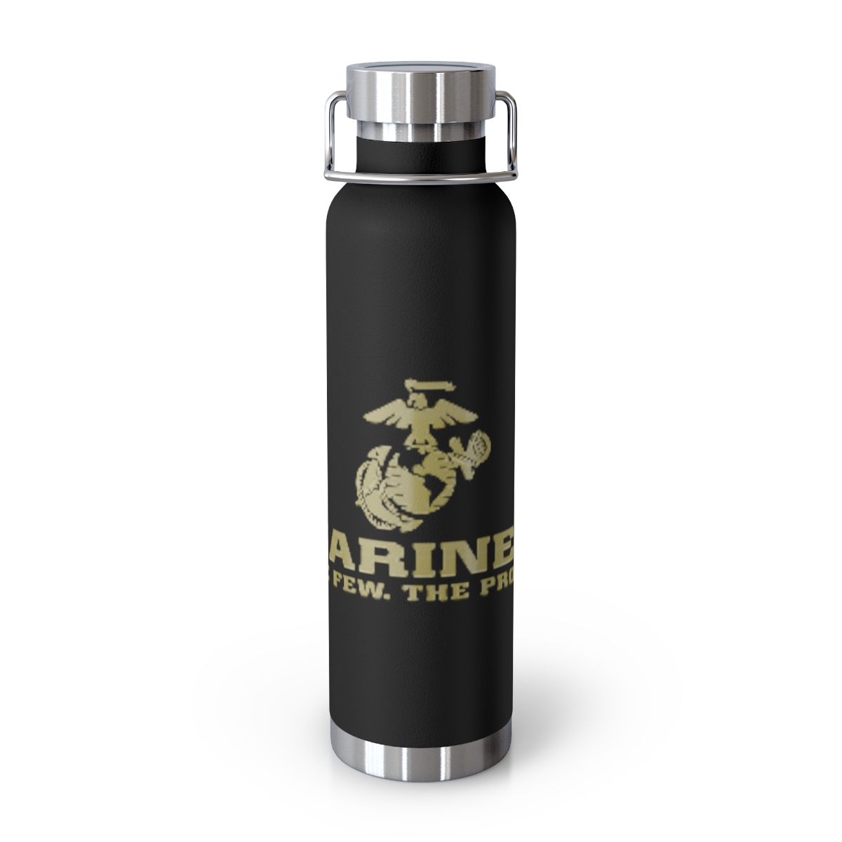 Marine Corps 22oz Copper Vacuum Insulated Bottle – 'Marines: The Few, The Proud' Stainless Lid
