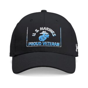 Proud Veteran Marine Corps Cap — Under Armour Team Blitzing Hat