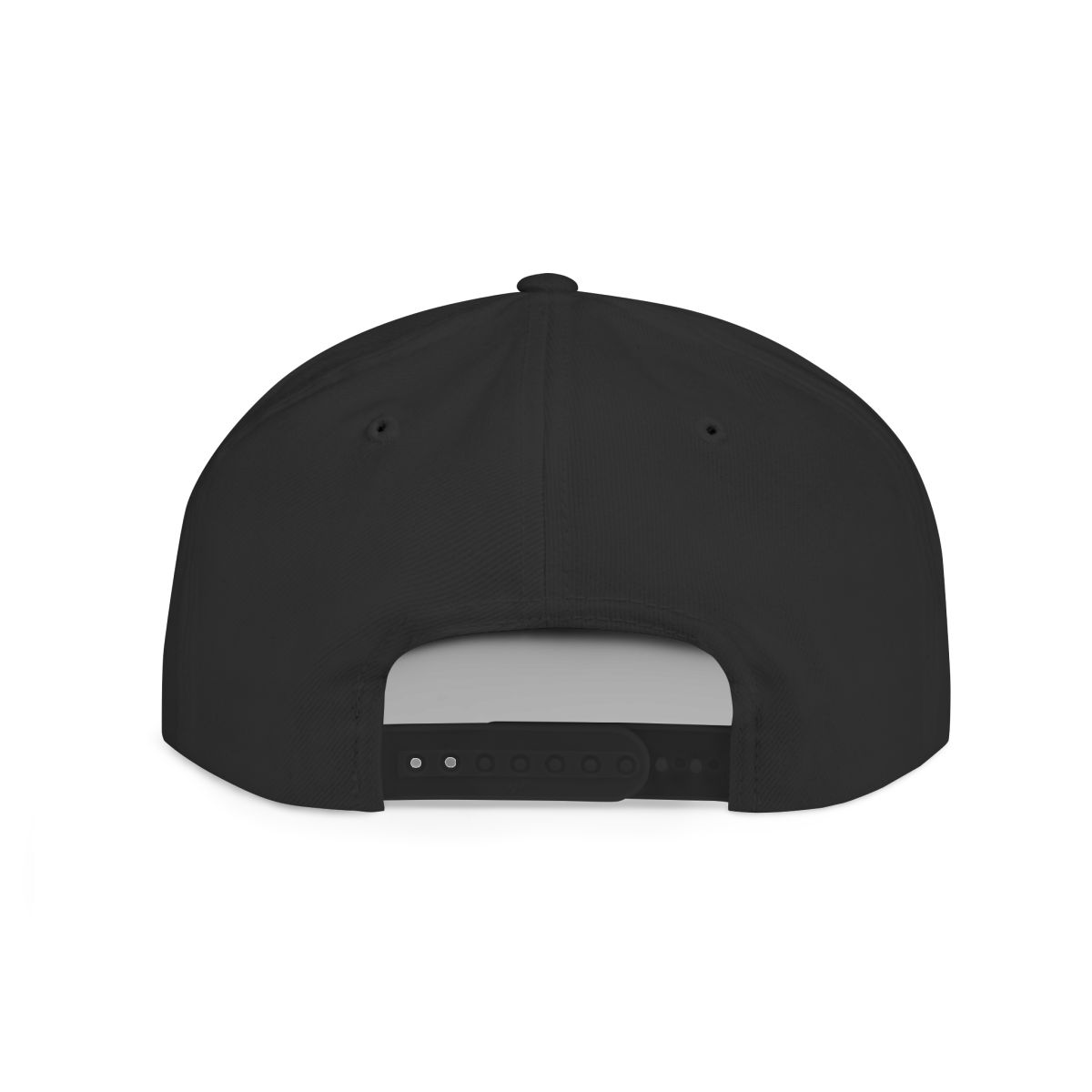 Seahawk Flat Bill Snapback Cap — Embroidered Team Logo Hat — back