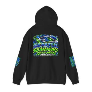 Seahawks 12th Man Hoodie – Neon Mascot Pullover
