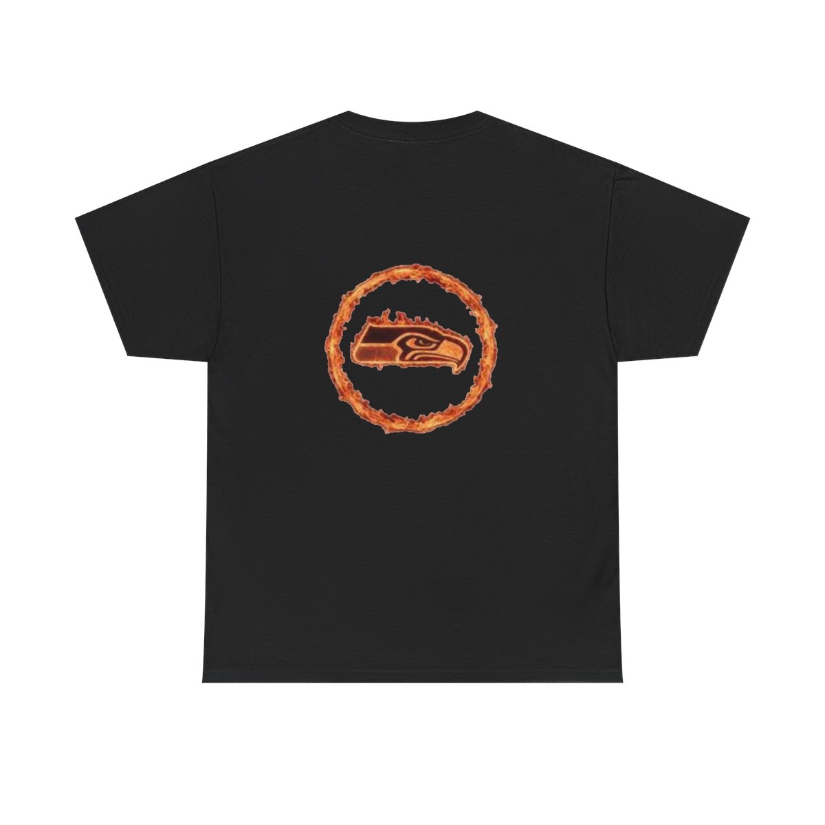 Seahawks Graphic T-Shirt — Retro Mascot Logo Tee — back
