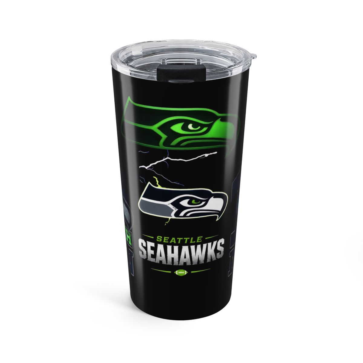 Seattle Seahawks 20oz Insulated Tumbler — NFL Team Logo Travel Mug
