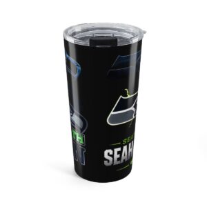 Seattle Seahawks 20oz Insulated Tumbler – NFL Team Logo Travel Mug