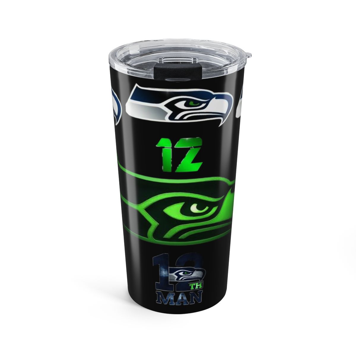 Seattle Seahawks 20oz Tumbler — 12th Man Logo Insulated Travel Cup