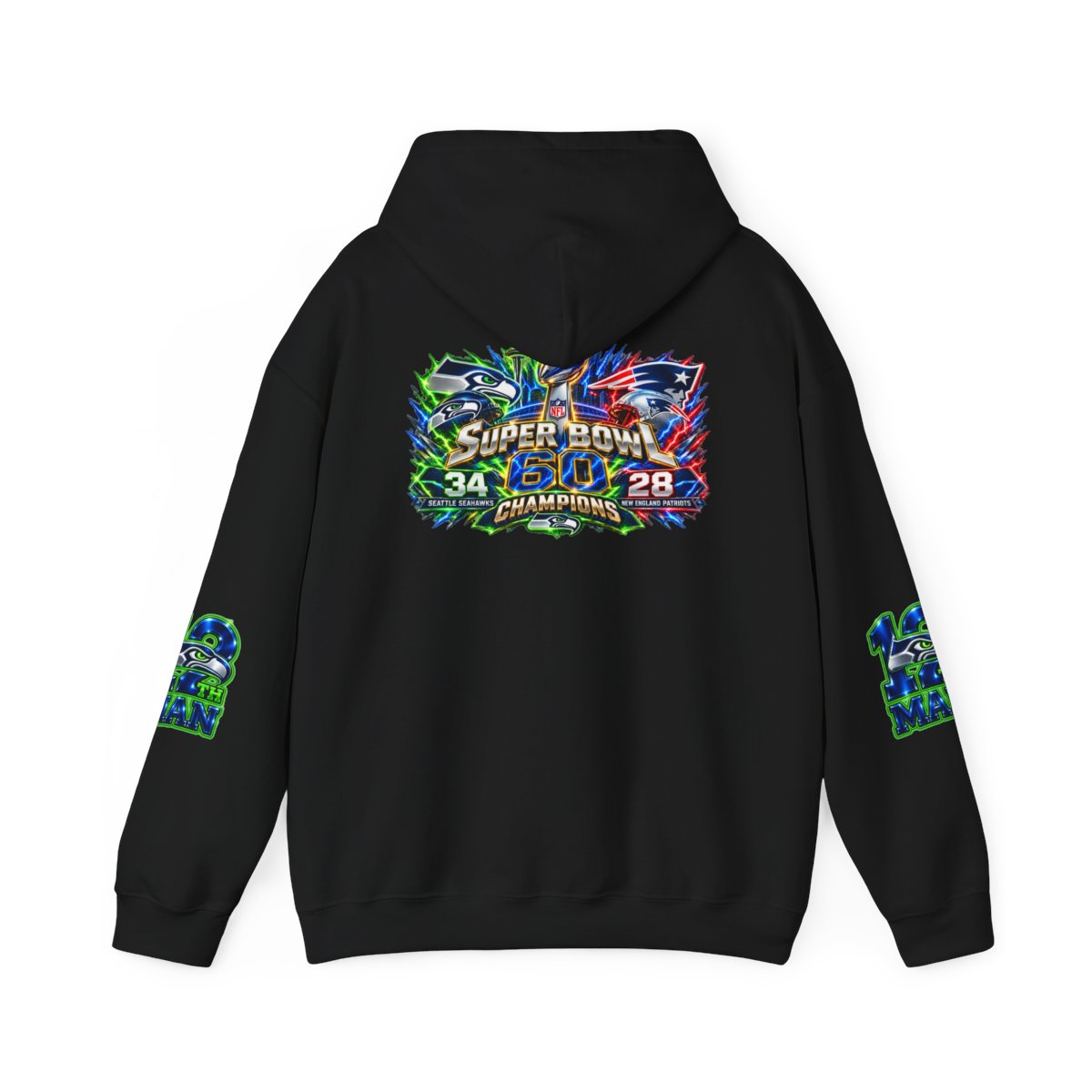 Super Bowl 34–28 Champions Football Hoodie — back