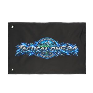 Tactical-One-24 Double-Sided Flag — Tactical Gear Logo Flag, 'Prepare for Success' Outdoor Banner