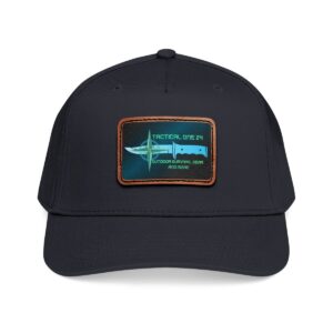 Tactical One 24 Leather Patch Baseball Cap — Military-Inspired Embroidered Hat
