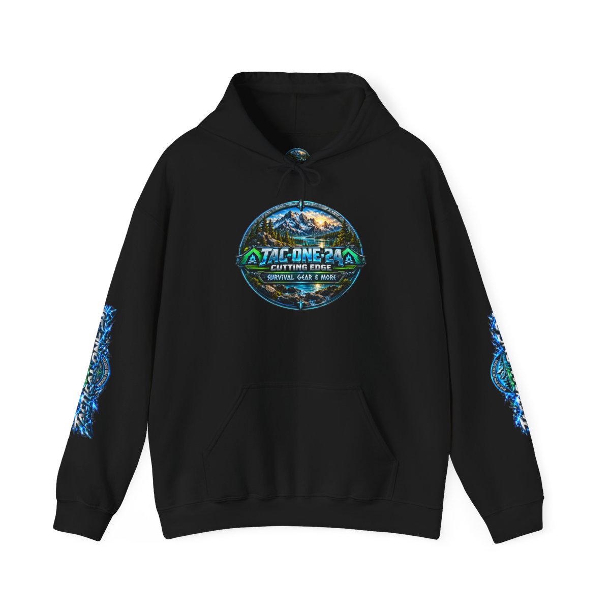 Tactical One-2A Graphic Hoodie — Military/Outdoor Tactical Logo Pullover — front