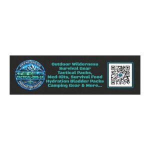 Tactical Outdoor Gear Car Magnet — QR Code Promo for Survival Packs & Camping Supplies