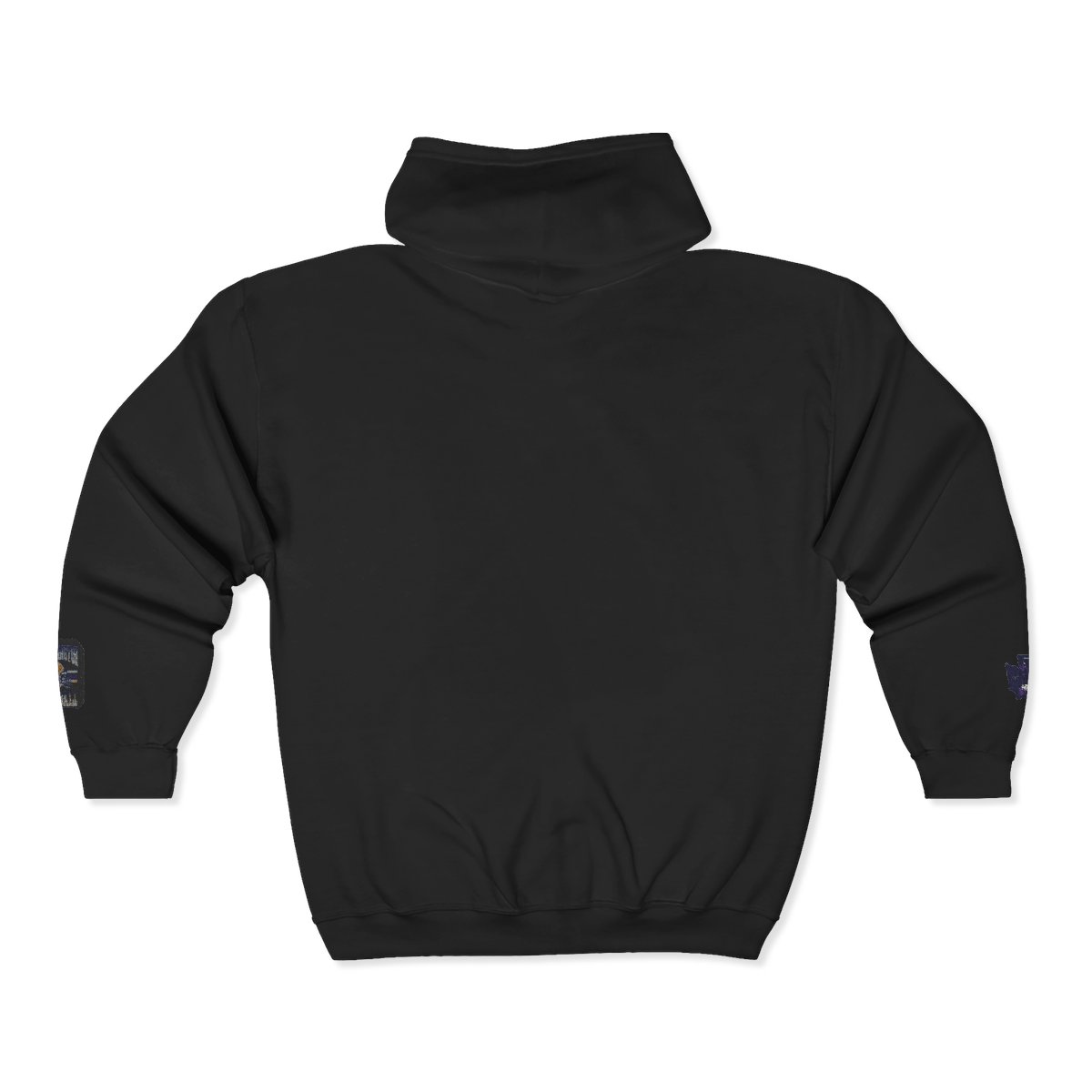 University of Washington Logo Full-Zip Hoodie — White Zip-Up Sweatshirt — back
