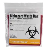 Biohazard Bag, 24"x24", Twist Ties, Individually Bagged
